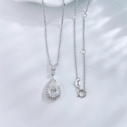 1.52 ct Celestial Adjustable Pear-Cut Lab-Grown Diamond Necklace in PT950 Platinum – APYN0145-PT