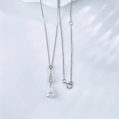 1.1 ct Pear-Cut Lab-Grown Diamond Necklace in PT950 Platinum – APYN0150-PT