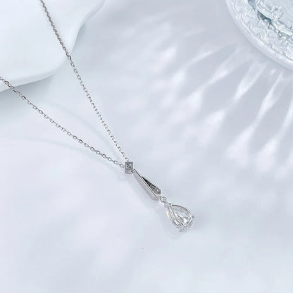1.1 ct Pear-Cut Lab-Grown Diamond Necklace in PT950 Platinum – APYN0150-PT