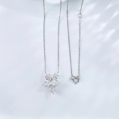 2.01 ctw Celestial Cluster Round-Cut Lab-Grown Diamond Necklace in PT950 Platinum