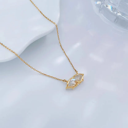 2.03 ct Celestial Four-Prong Marquise-Cut Lab-Grown Diamond Necklace in 18K Yellow Gold