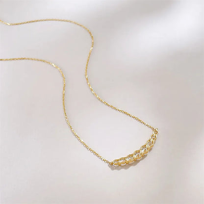 1.13 ctw Round-Cut Lab-Grown Diamond Necklace in 18K Yellow Gold