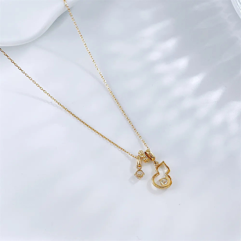 0.24 ctw Celestial Adjustable Round-Cut Lab-Grown Diamond Necklace in 18K Yellow Gold – APYN0197-Y