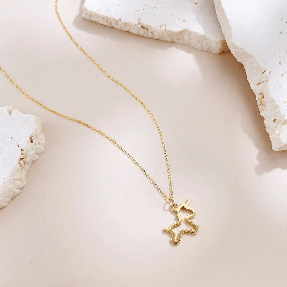 0.15 ctw Adjustable Round-Cut Lab-Grown Diamond Necklace in 18K Yellow Gold – APYN0226-Y