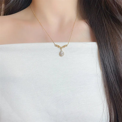 0.75 ct Celestial Adjustable Oval-Cut Lab-Grown Diamond Necklace in 18K Yellow Gold