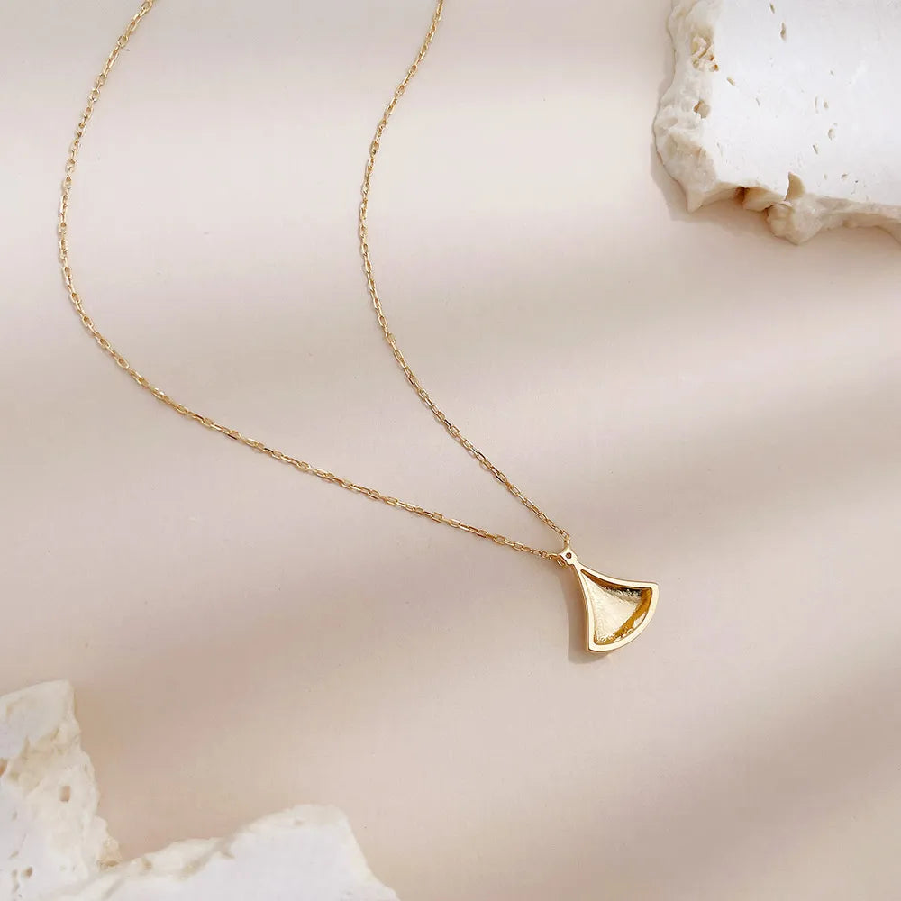 0.19 ctw Pavé Round-Cut Lab-Grown Diamond Necklace in 18K Yellow Gold