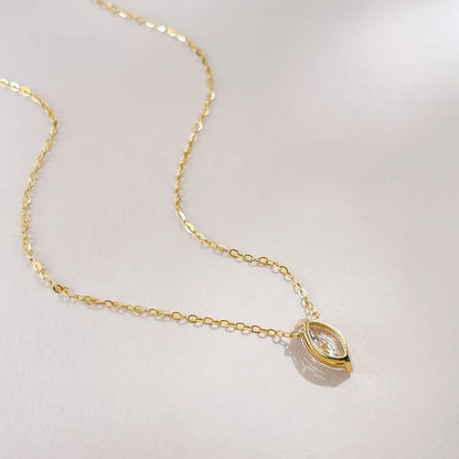 1.07 ct Celestial Adjustable Marquise-Cut Lab-Grown Diamond Necklace in 18K Yellow Gold