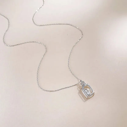 3 ct Vintage Adjustable Radiant-Cut Lab-Grown Diamond Necklace in 18K White Gold