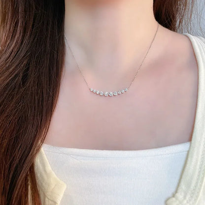 1.27 ctw Celestial Round-Cut Lab-Grown Diamond Necklace in 18K White Gold – APYN0272-W