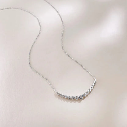 1.31 ctw Celestial Round-Cut Lab-Grown Diamond Necklace in 18K White Gold – APYN0273-W