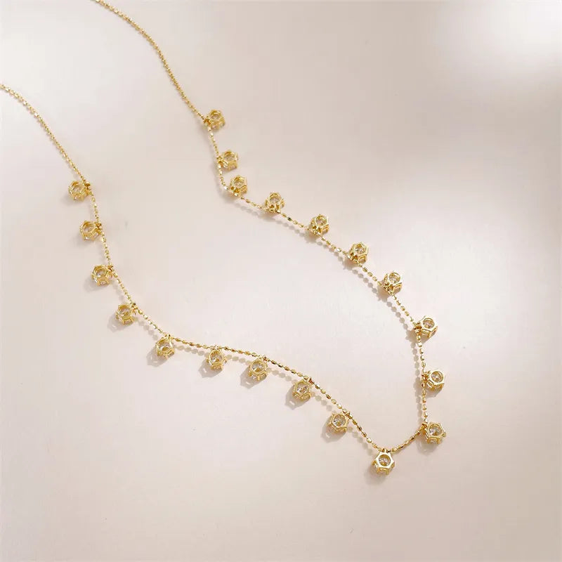 2.3 ctw Celestial Stackable Pear-Cut Lab-Grown Diamond Necklace in 18K Yellow Gold