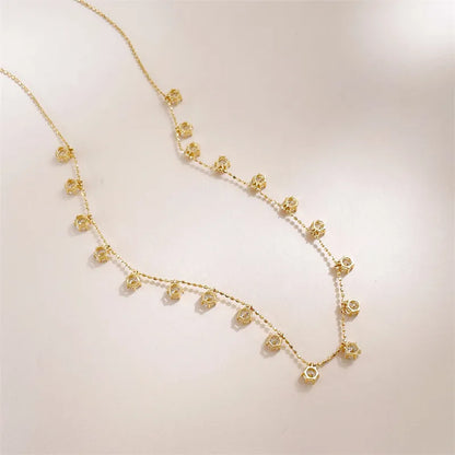 2.3 ctw Celestial Stackable Pear-Cut Lab-Grown Diamond Necklace in 18K Yellow Gold