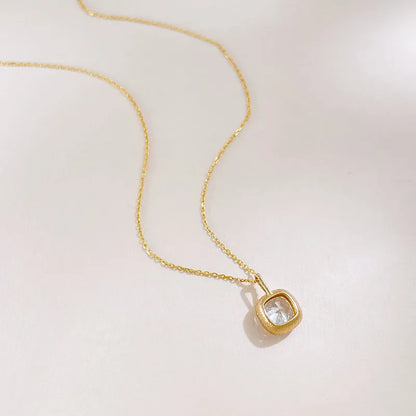1.01 ct Vintage Adjustable Cushion-Cut Lab-Grown Diamond Necklace in 18K Yellow Gold
