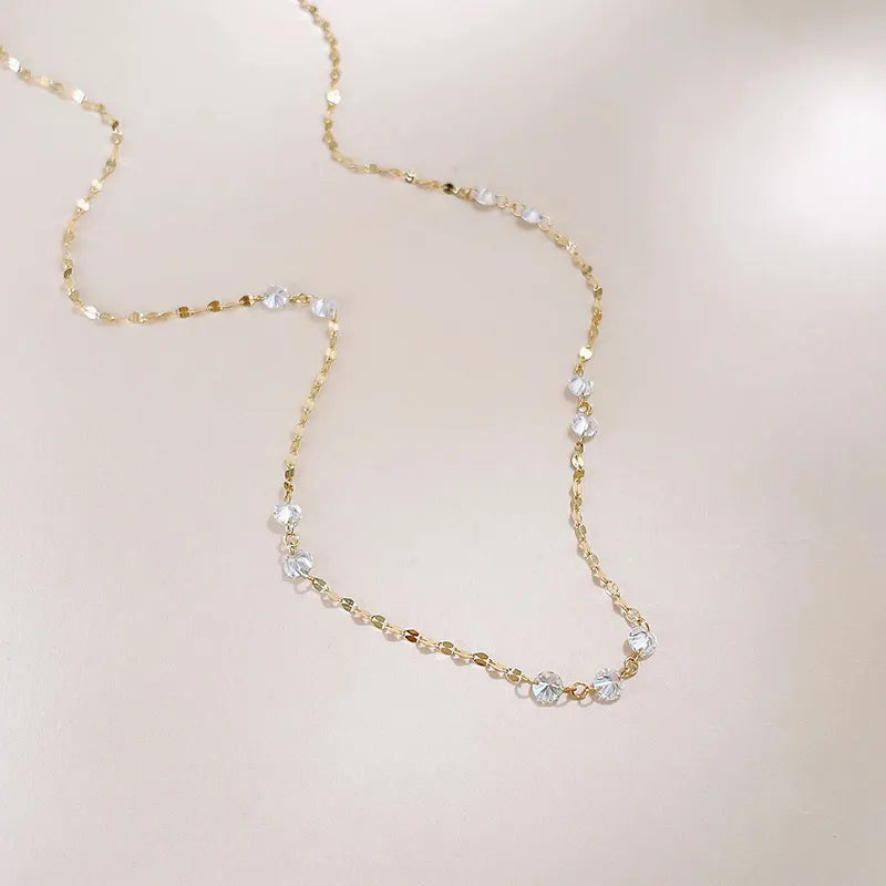 1.9 ctw Celestial Adjustable Round-Cut Lab-Grown Diamond Necklace in 18K Yellow Gold – APYN0319-Y