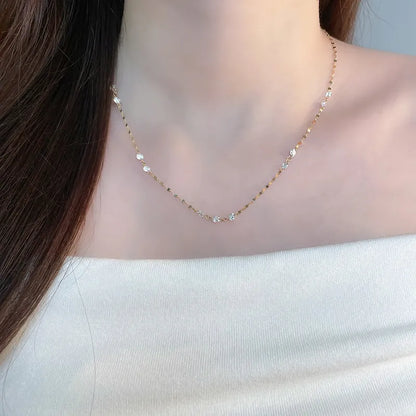 1.9 ctw Celestial Adjustable Round-Cut Lab-Grown Diamond Necklace in 18K Yellow Gold – APYN0319-Y