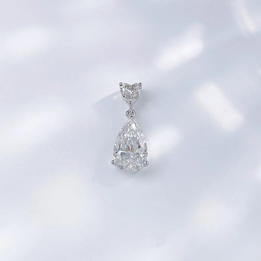 2.04 ct Pear-Cut Lab-Grown Diamond Pendant in PT950 Platinum