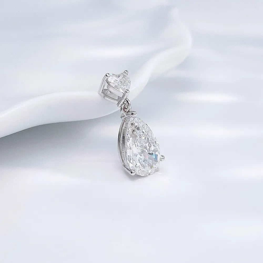 2.04 ct Pear-Cut Lab-Grown Diamond Pendant in PT950 Platinum