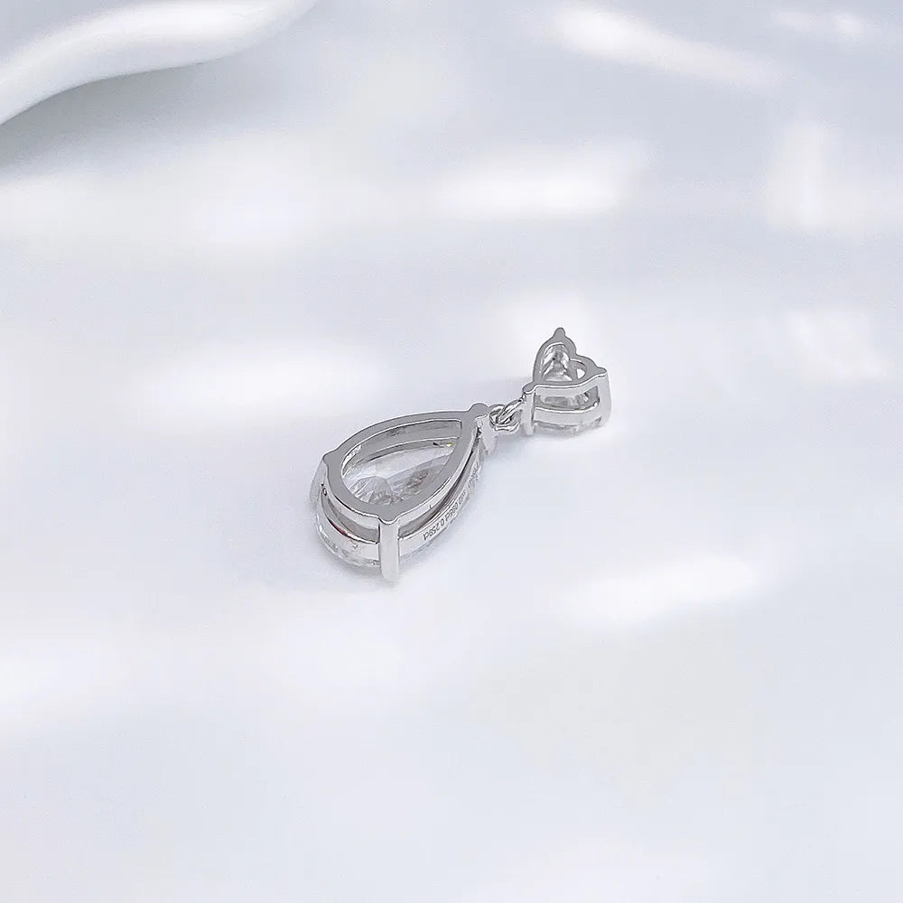 2.04 ct Pear-Cut Lab-Grown Diamond Pendant in PT950 Platinum
