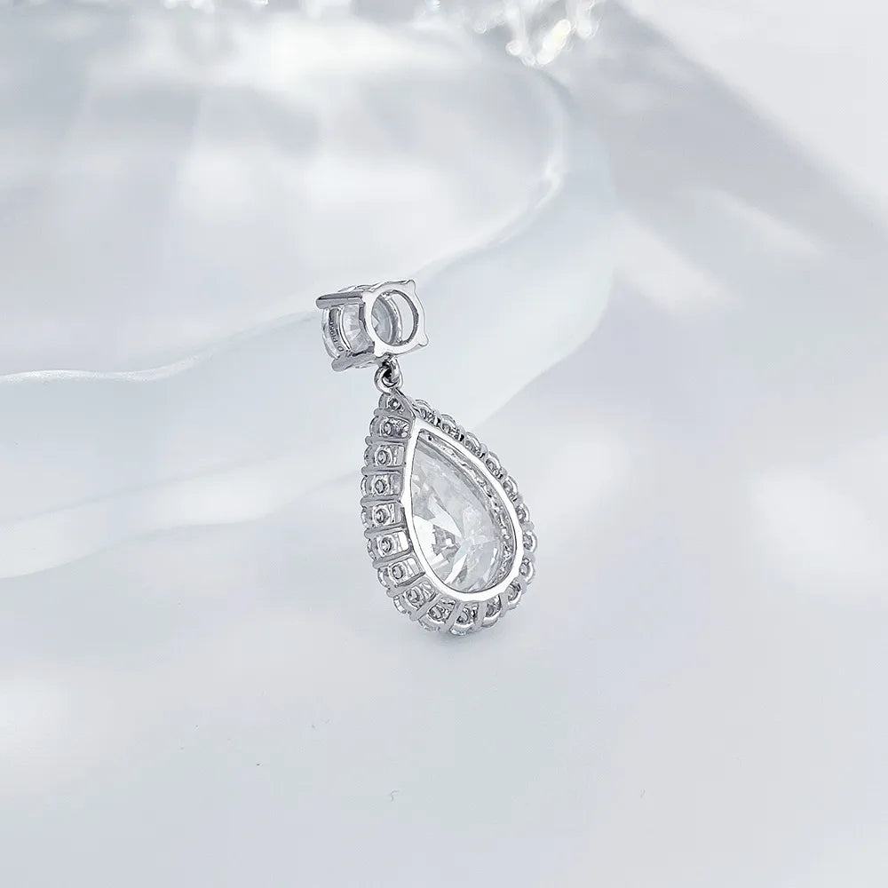 3.29 ct Celestial Pear-Cut Lab-Grown Diamond Pendant in PT950 Platinum