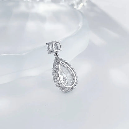 3.29 ct Celestial Pear-Cut Lab-Grown Diamond Pendant in PT950 Platinum