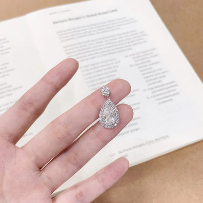 3.02 ct Pear-Cut Lab-Grown Diamond Pendant in 18K White Gold