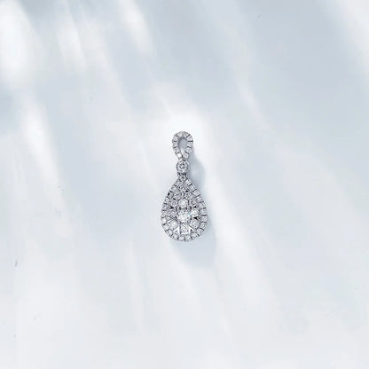 0.06 ct Celestial Round-Cut Lab-Grown Diamond Pendant in PT950 Platinum