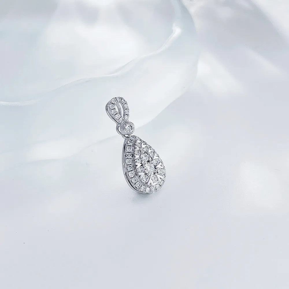 0.06 ct Celestial Round-Cut Lab-Grown Diamond Pendant in PT950 Platinum