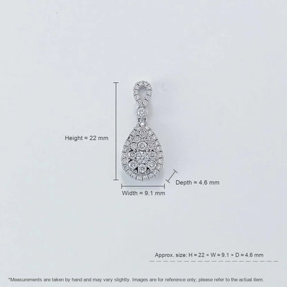 0.06 ct Celestial Round-Cut Lab-Grown Diamond Pendant in PT950 Platinum