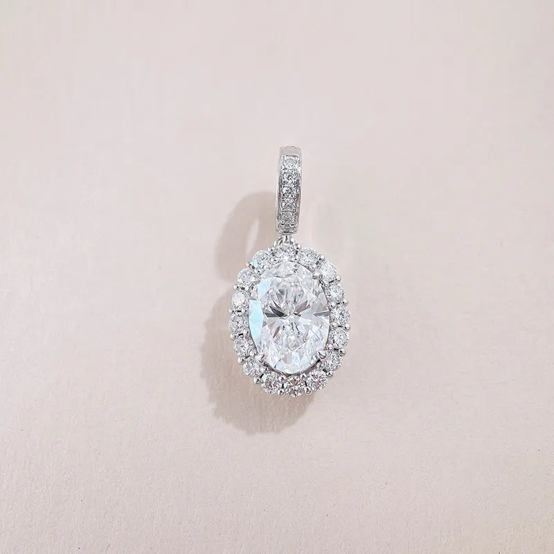 1.06 ct Celestial Oval-Cut Lab-Grown Diamond Pendant in 18K White Gold – APYP0025-W