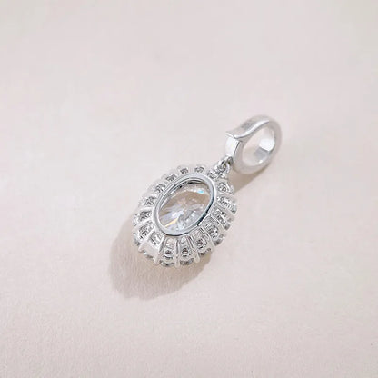 1.06 ct Celestial Oval-Cut Lab-Grown Diamond Pendant in 18K White Gold – APYP0025-W