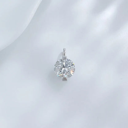 1.01 ct Oval-Cut Lab-Grown Diamond Pendant in PT950 Platinum
