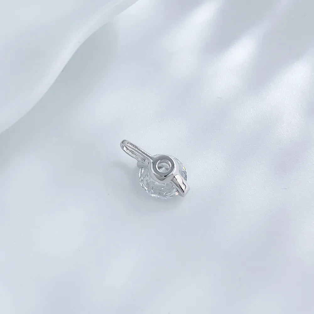 1.01 ct Oval-Cut Lab-Grown Diamond Pendant in PT950 Platinum