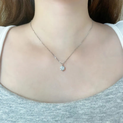 1.01 ct Oval-Cut Lab-Grown Diamond Pendant in PT950 Platinum