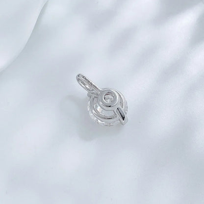 2.03 ct Round-Cut Lab-Grown Diamond Pendant in 18K White Gold