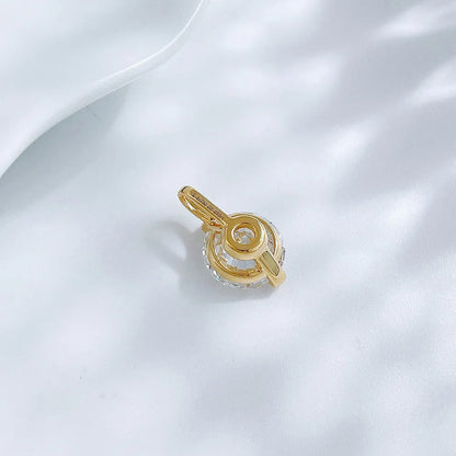 2.02 ct Round-Cut Lab-Grown Diamond Pendant in 18K Yellow Gold