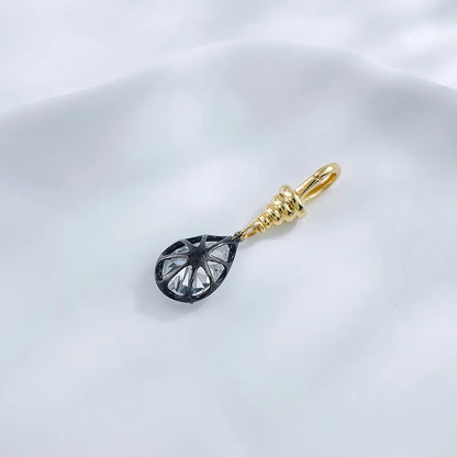 1.03 ct Minimalist Three-Prong Pear-Cut Lab-Grown Diamond Pendant in 18K Yellow Gold