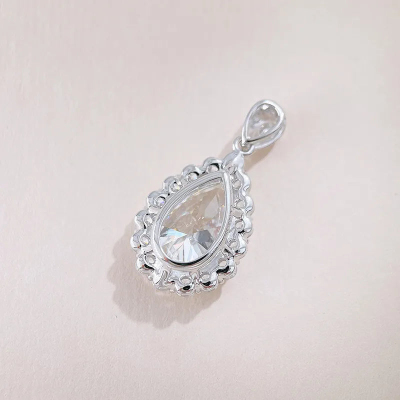 2.09 ct Pear-Cut Lab-Grown Diamond Pendant in 18K White Gold