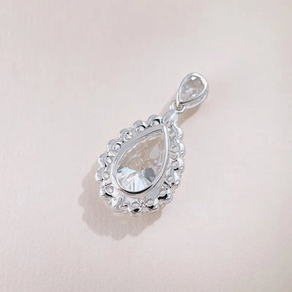 2.09 ct Pear-Cut Lab-Grown Diamond Pendant in 18K White Gold