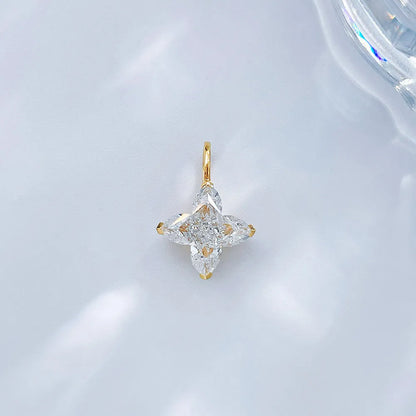 1.09 ct Celestial Mixed-Cut Lab-Grown Diamond Pendant in 18K Yellow Gold