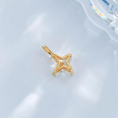 1.09 ct Celestial Mixed-Cut Lab-Grown Diamond Pendant in 18K Yellow Gold