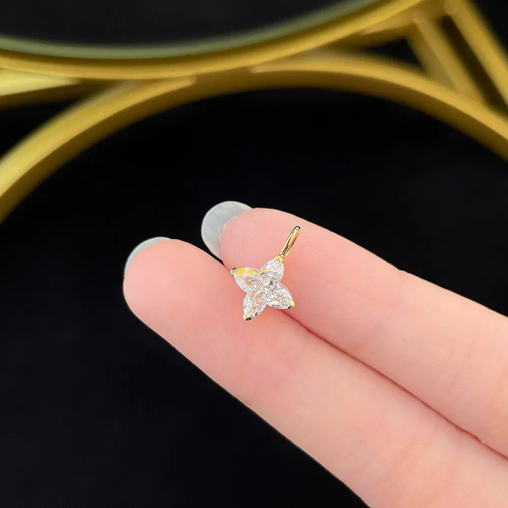 1.09 ct Celestial Mixed-Cut Lab-Grown Diamond Pendant in 18K Yellow Gold