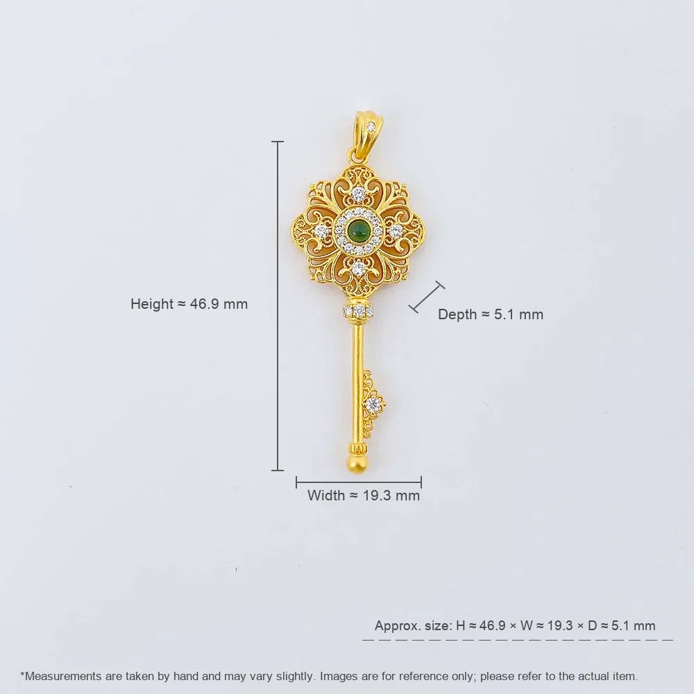 0.58 ctw Round-Cut Lab-Grown Diamond Pendant in 925 Sterling Silver