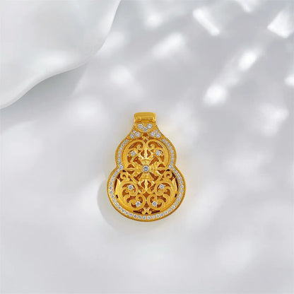 0.4 ctw Round-Cut Lab-Grown Diamond Pendant in 925 Sterling Silver