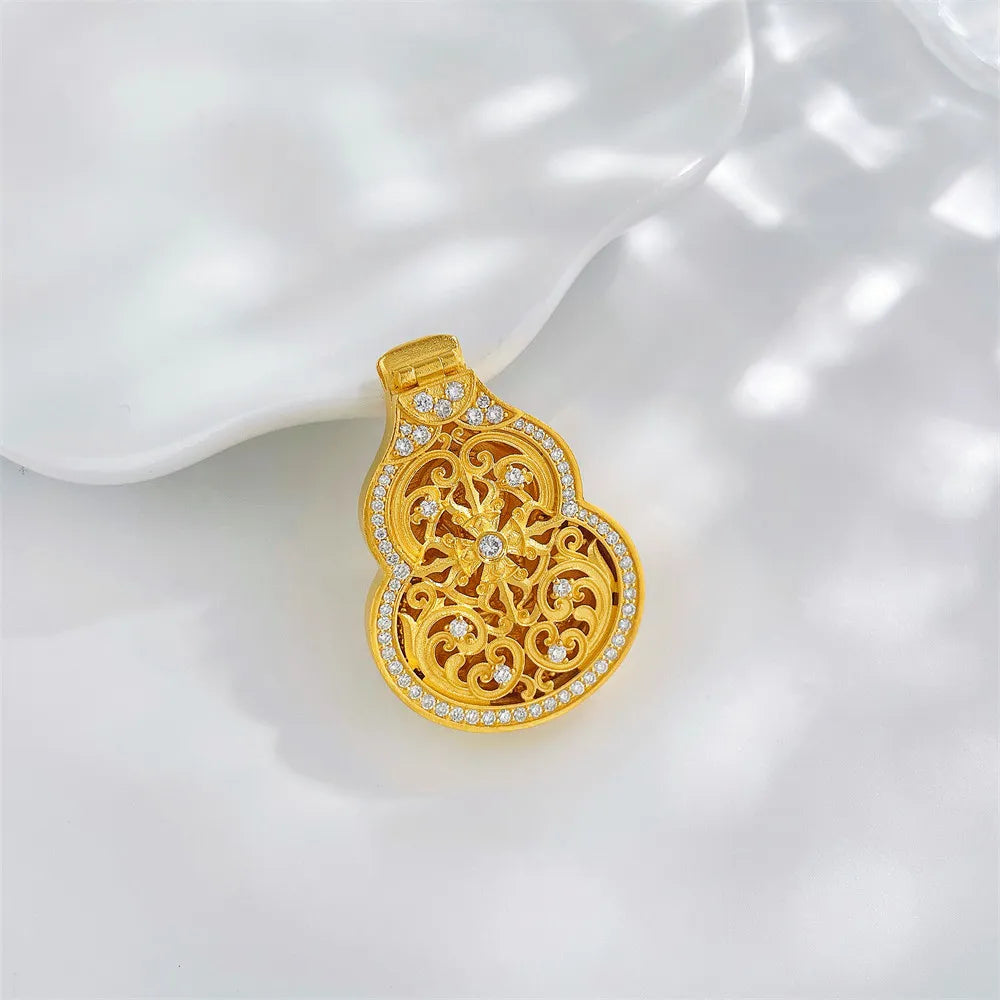 0.4 ctw Round-Cut Lab-Grown Diamond Pendant in 925 Sterling Silver