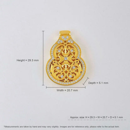 0.4 ctw Round-Cut Lab-Grown Diamond Pendant in 925 Sterling Silver