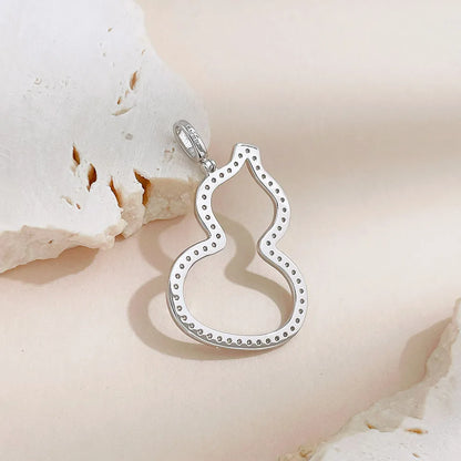 0.27 ctw Round-Cut Lab-Grown Diamond Pendant in 18K White Gold