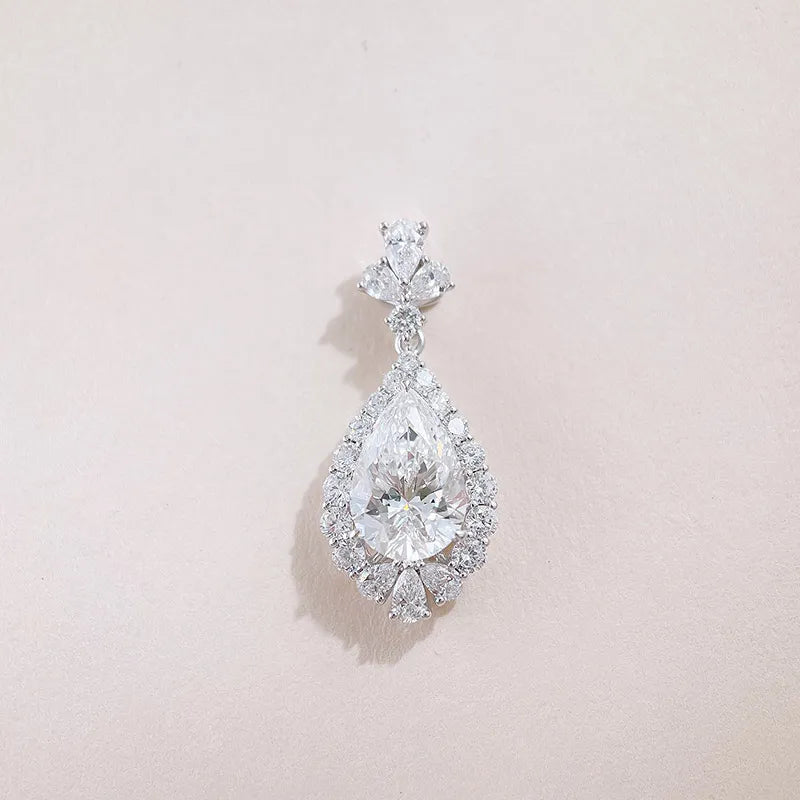 2.08 ct Pear-Cut Lab-Grown Diamond Pendant in 18K White Gold