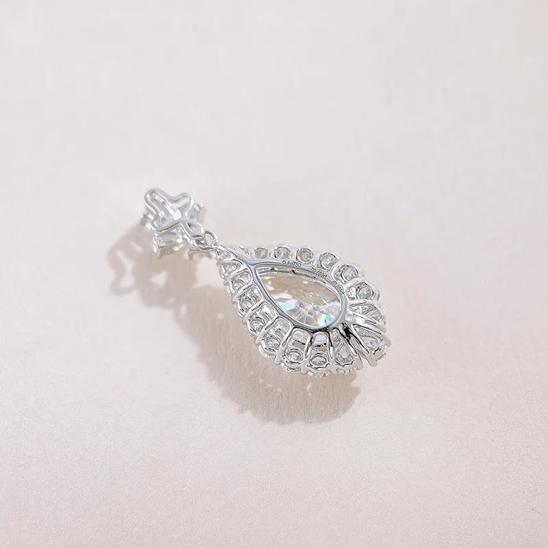 2.08 ct Pear-Cut Lab-Grown Diamond Pendant in 18K White Gold