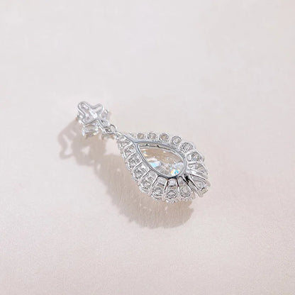 2.08 ct Pear-Cut Lab-Grown Diamond Pendant in 18K White Gold
