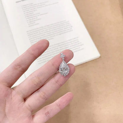 2.08 ct Pear-Cut Lab-Grown Diamond Pendant in 18K White Gold